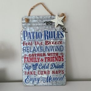 PATIO SIGN WALL DECOR